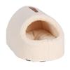 White Felpa Plush Cat Bed