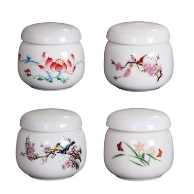 Portable Ceramic Jar Airtights Container for Coffee Bean Candy Storage Solution