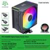 SNOWMAN Ice Man MT6 CPU Cooler: Single Tower with 6 Heat Pipes, Digital Display, ARGB Air Cooling, Compatible with AM5/1700 Platforms.
