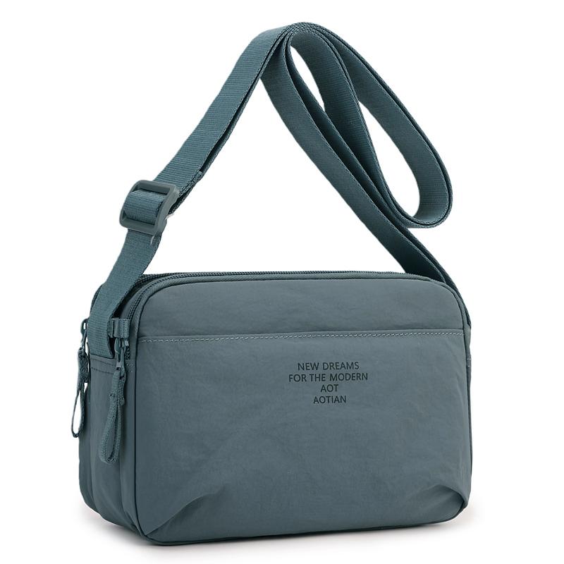 Minimalist Oxford Cloth Crossbody Bag Men Women Casual Functional Daily Outdoor Shoulder Bag