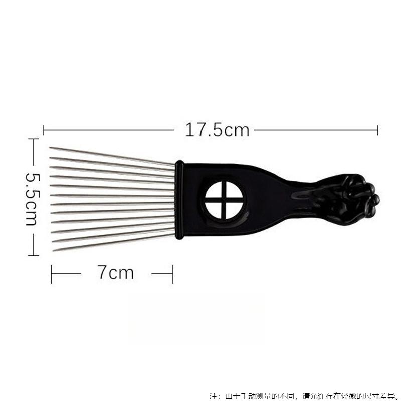3Pcs S/M/L Steel Pin Hair Combs – Plastic Tail Comb for Slicked-Back, Pompadour & Salon Styling Tools