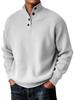 Sweat à capuche en maille de laine pour homme Automne/Hiver 2025: Pull décontracté polyvalent à col montant
