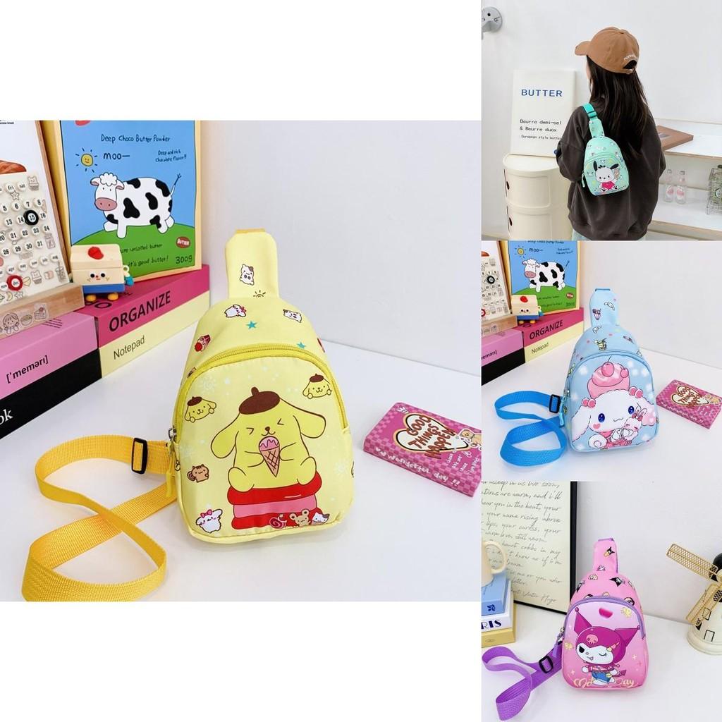 Hello Kitty Kuromi Melody Pattern Kids Chest Bag With Polyester Material And Breathable Design For Daily Use In Kindergarten