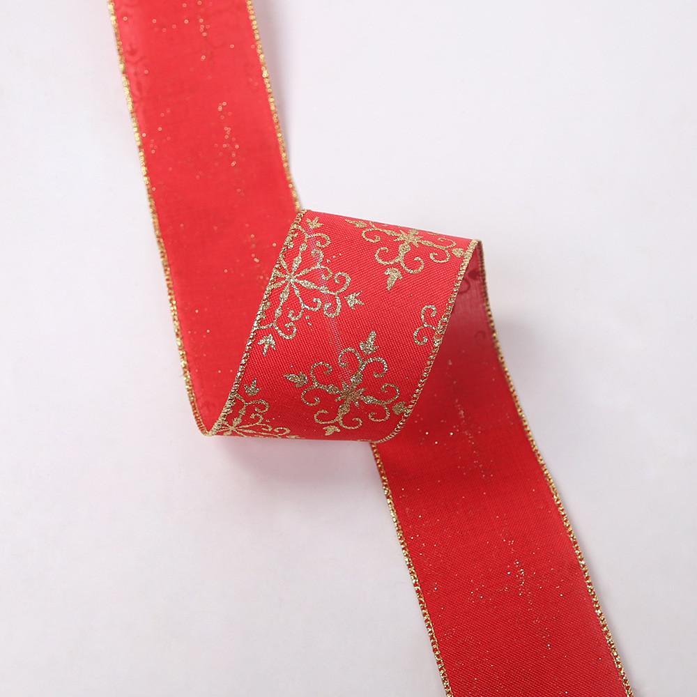 

2 Meter Unique Christmas Decoration Ribbon With Rustic And Festive Designs For All Occasions Red