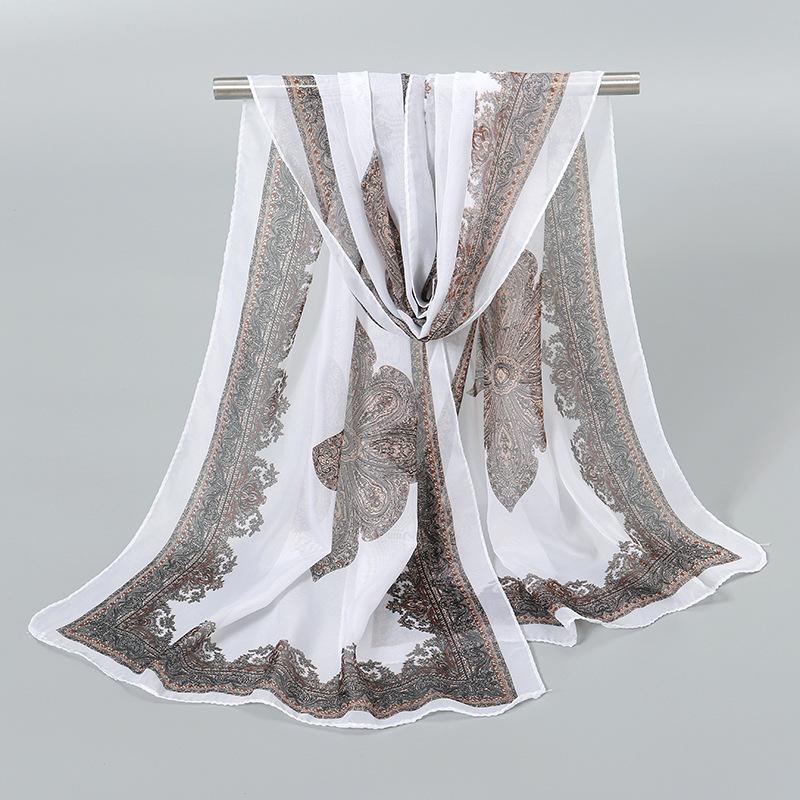 China Red Solid Color Chiffon Small Silk Scarf Women's Small Gifts, Thin Big Red Children's Day Gifts