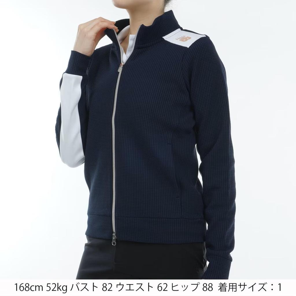 Golf Sweat Blouson Heat 2 [New Balance] Women's (Cardboard Knit, Retention, Stretch) / 012-3262501 121_Navy [L]
