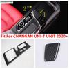 Car Central Control Gear Shift Panel Decorative Frame Sticker Cover Trim Interior Accessories For CHANGAN UNI-T UNIT  - 2024