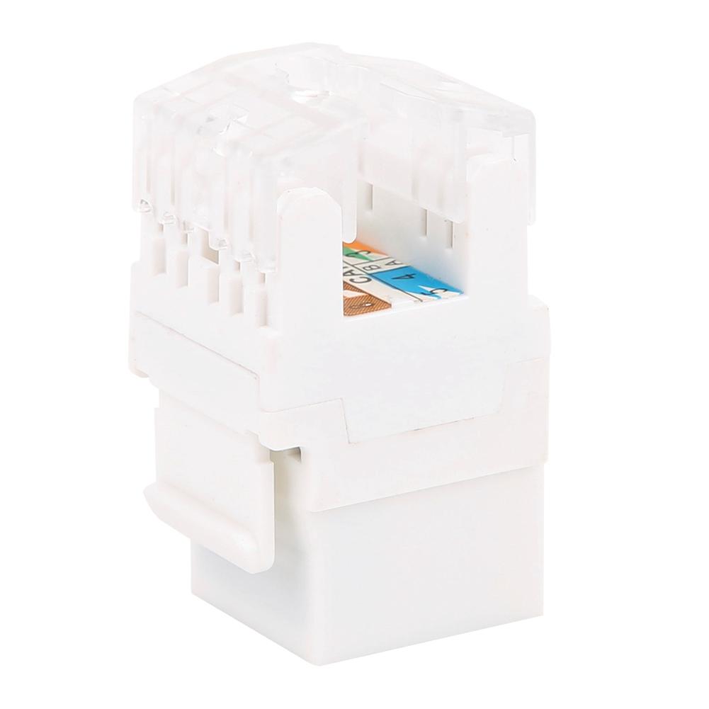 3pcs 180 degrees Module Category 6 Unshielded 10 Gigabit Networks Information Connector Socket