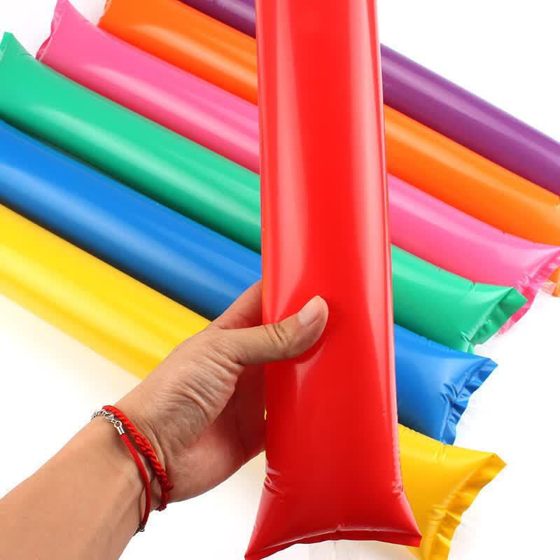 JEEANLEAN Thickened Inflatable Cheering Sticks with Whistle