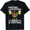 Huffing And Puffing Beer Stuffing Thanksgiving Turkey Trot T-Shirt