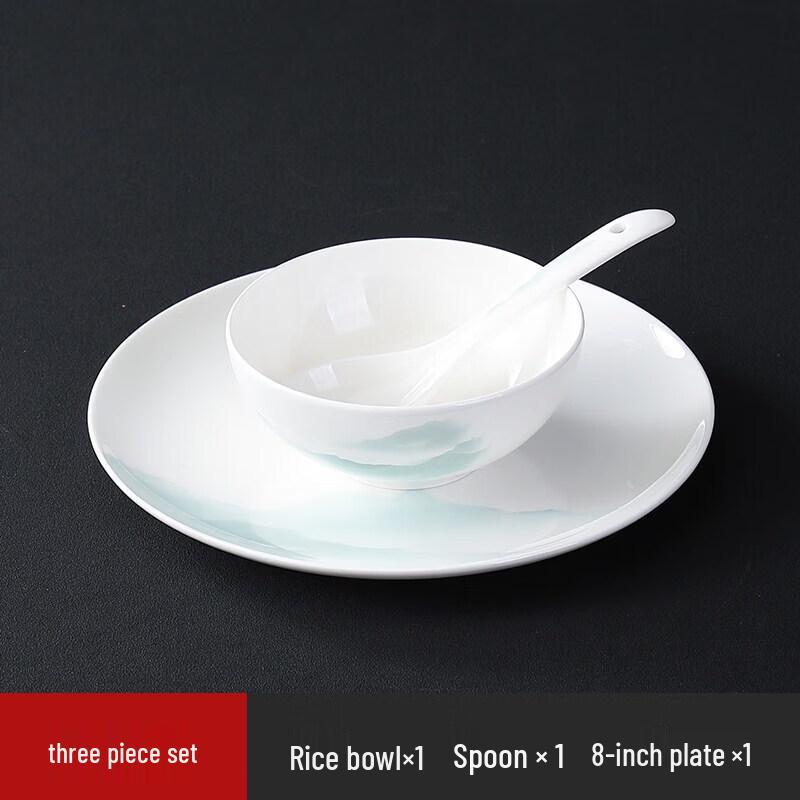 High-End Chinese Ceramic Tableware Set