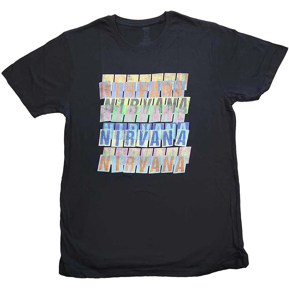 Nirvana - Kurt Cobain-Repeat - Black t-shirt L