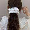 Cute Floral Scrunchies Women Girls Elastic Hair Bands Accessories Tie Hair Ring Rope Headdress Headwear Ornament Ponytail Holder