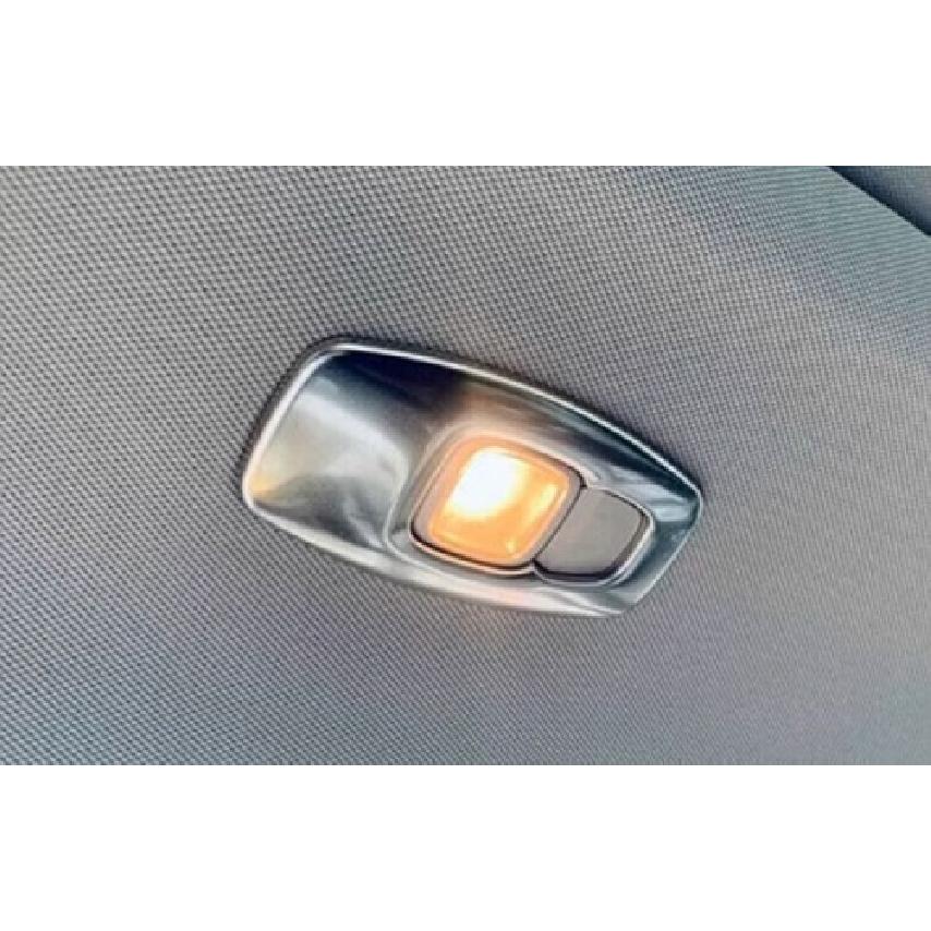 For Mitsubishi Outlander -23 Matte Silver Rear Reading Light Cover Trim 2pcs