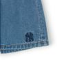 Emelbi Women'S Varsity Vintage Denim Cargo Pleated Skirt Ny (Indigo)