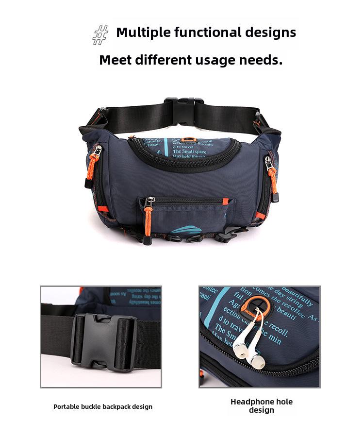 Cross-Border Multifunktions-Brusttasche für Herren: Große Kapazität, Schulter-Messenger und Sport-Rucksack mit doppeltem Verwendungszweck