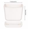 Plastic Square Planter Pot With Drainage Holes For Indoor Gardening
