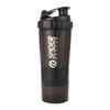 500ml Layered Protein Bottle Powder Shaker with Powder Storage Container Large Water Bottle Water Bottle with Wire Stirring Ball