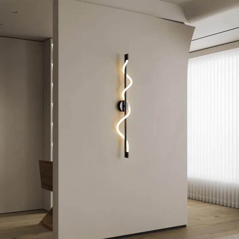 New Minimalist LED Copper Wall Lamp Home Decor Wall Light For Living Room Background Wall Sconce Bedroom Bedside Lights Fixtures