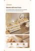 Elegant Solid Wood Vanity Table with Integrated Mirror and Drawers for Bedroom