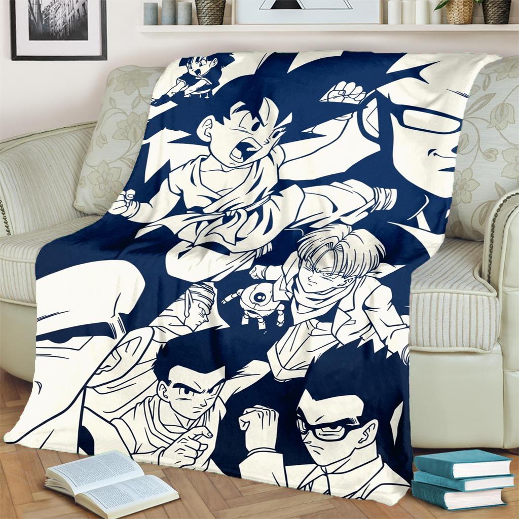 Dragon Ball! Soft Blanket Warm Flannel Print for Bedrooms, Sofas, Beds, Chairs, Picnics, Travel
