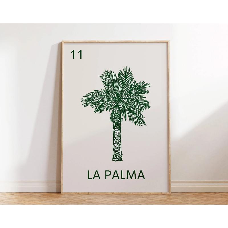 

Mexican Lottery Prints Rose Heart Sun Moon Hummingbird Mermaid Stylish Vintage Art Wall Art Canvas Painting Printing Home Decor 21cm×30cm NoFrame