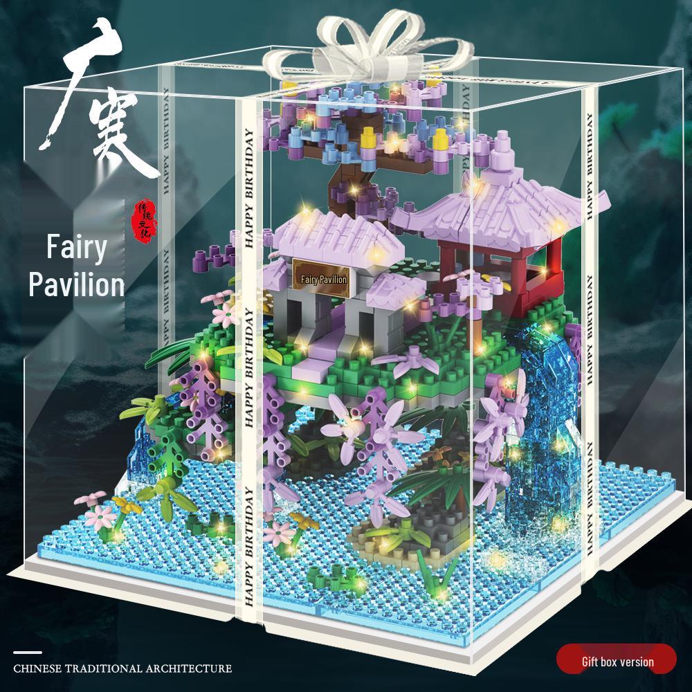 Compatible Purple Cherry Blossom Tree House for Lego with Castle Bouquet, Assembly Toys for Kids, Gift & Exquisite Ornament