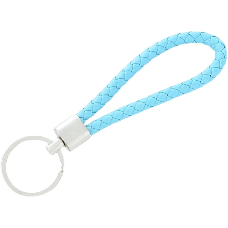 Handmade Braided Leather Keychain: Practical & Stylish Waist or Bag Charm