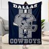 Dallas Blanket Soft Warm Cozy Perfect for Bed Picnics Chair for All Occasions Playful Design Best Holiday Gift for Friends Family