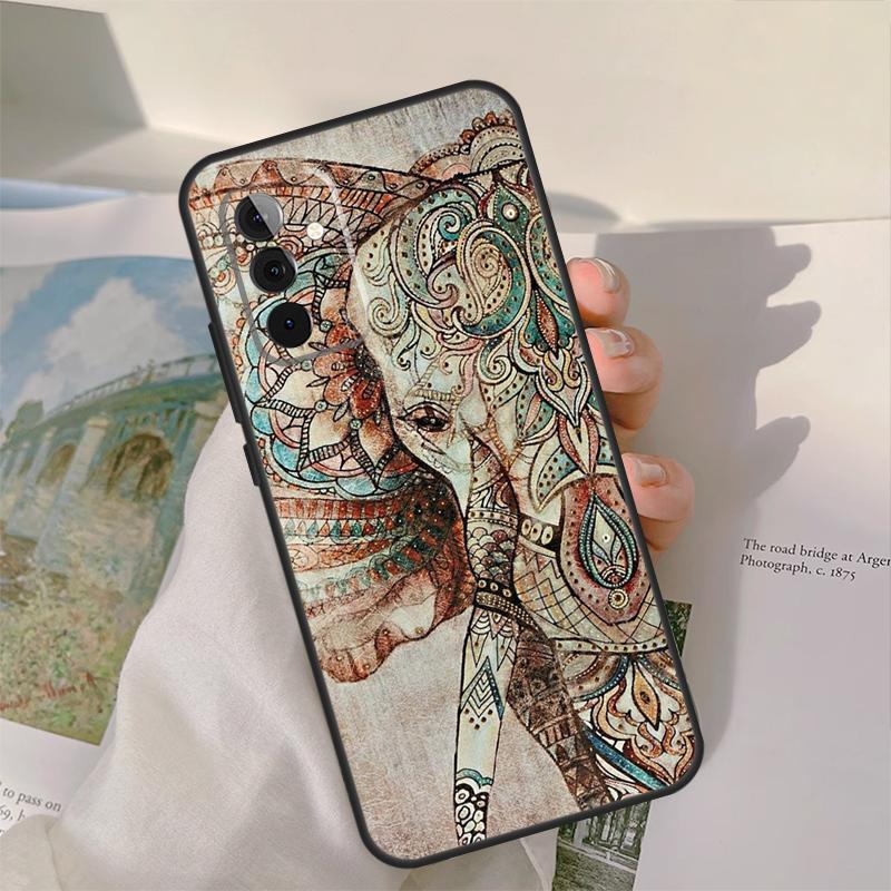 

Elephant Mandala Aztec For Samsung Galaxy A52 A32 A22 A12 A51 A71 A73 A53 A33 A23 A13 A14 A24 A34 A54 Phone Case Samsung A52S 5G