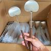 Stainless Steel & Walnut Kitchen Utensils Set: Mushroom Spatula, Spoon, Ladle, Stir-fry Spoon.