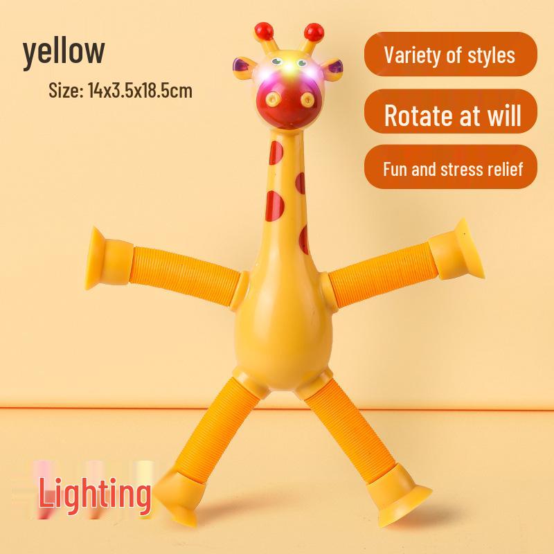 Versatile Telescopic Giraffe Suction Cup Toy – Creative Decompression Toy