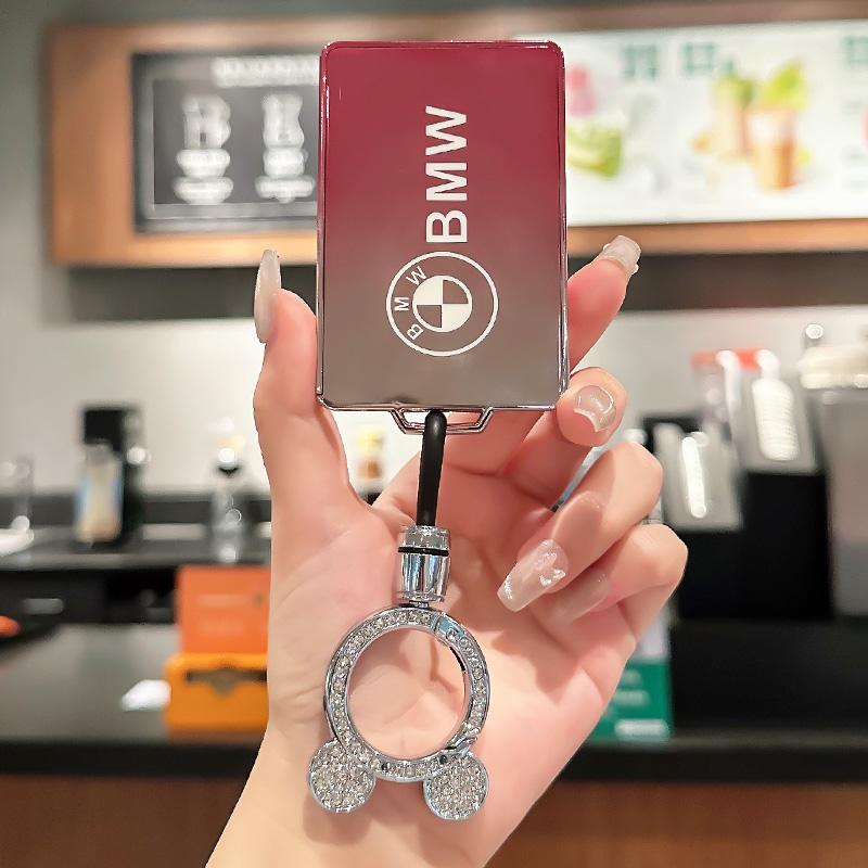 Fashion TPU Car Smart NFC Card Key Case Full Cover Shell For BMW M 3 5 7 Series X1 X3 X5 X6 X7 535le Keychain Holder Accessories cybf04
