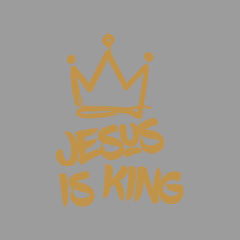 Jesus is King and wears a crown creative&funny stickers for cartoon fans&lover,high quality for car trucks motorcycles & laptops