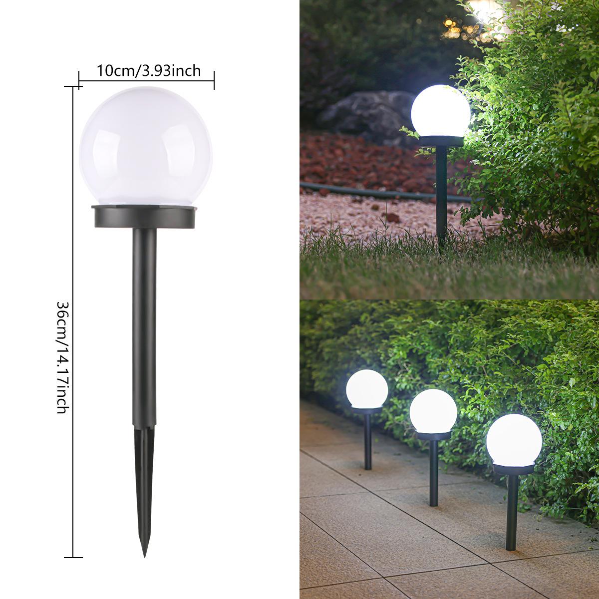 Waterproof Solar Lawn Lamp: Decorative Round Bulb for Courtyard Garden Solar Courtyard Lamp