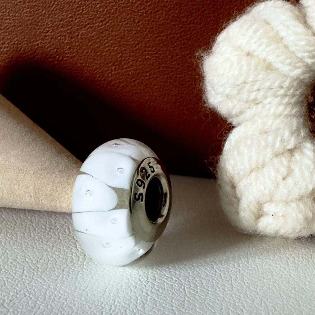 Colorful copper Mini Murano Glass Bead Charms Charm Fits Authentic Bracelets Blue Faceted Murano for Women Necklaces Jewellery