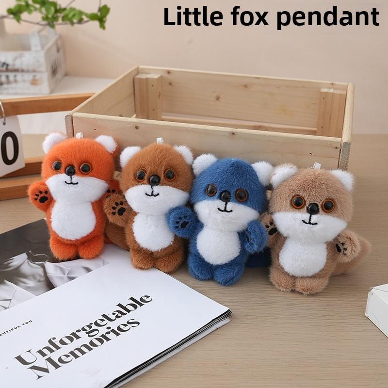 Little Cute Fox Pendant Plush Toy Doll Backpack Pendant Fashion Keychain