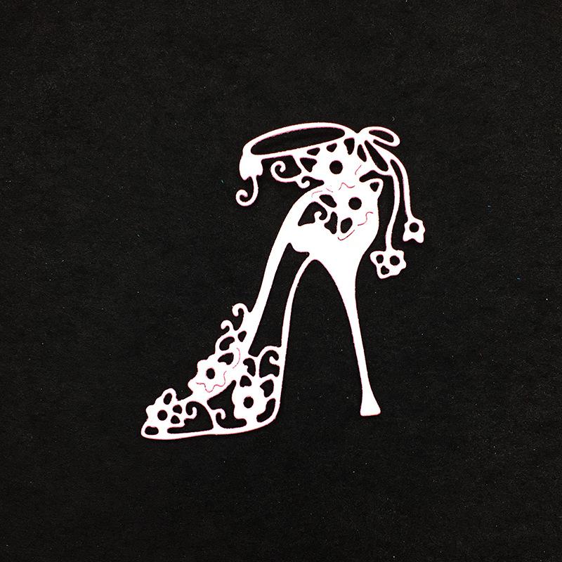 Cutting Metal High Heel Shoes Dies Stencils Die Cut For Diy Scrapbooking Album Paper Card Embossing