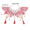 Embroidery Fringed Collar Elegant Detachable Collar Shawl Vintage Horseface Skirt Collar Costume Dressingup Accessories