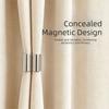 Magnetic Closure Curtain Clips Detachable Nail-Free Magnetic Curtain Clips Metal Rust-proof Blackout Curtain Clips Bedroom