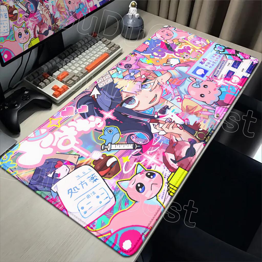 2026 New Wallpaper Needy Streamer Overload Mousepad Kawaii Angel Needy Girl Overdose Mouse Pad Gaming XXL Keyboard Desktop Mat