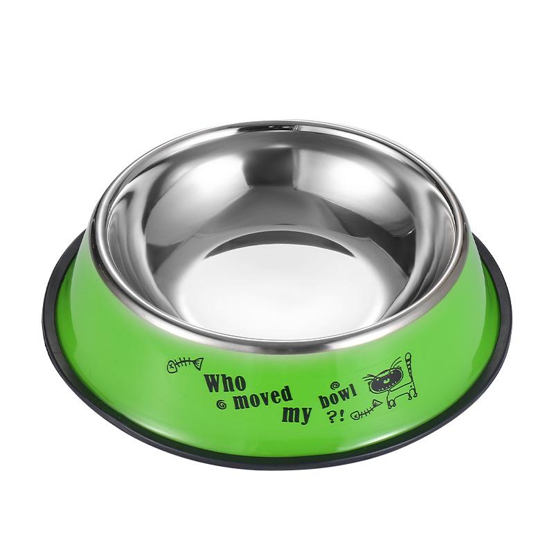 Stainless Steel Non-Slip Pet Bowl for Cats & Dogs