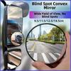 2Pcs 9/12/14cm Car Blind Spot Mirror Reversing Auxiliary Mirror  Car Observation