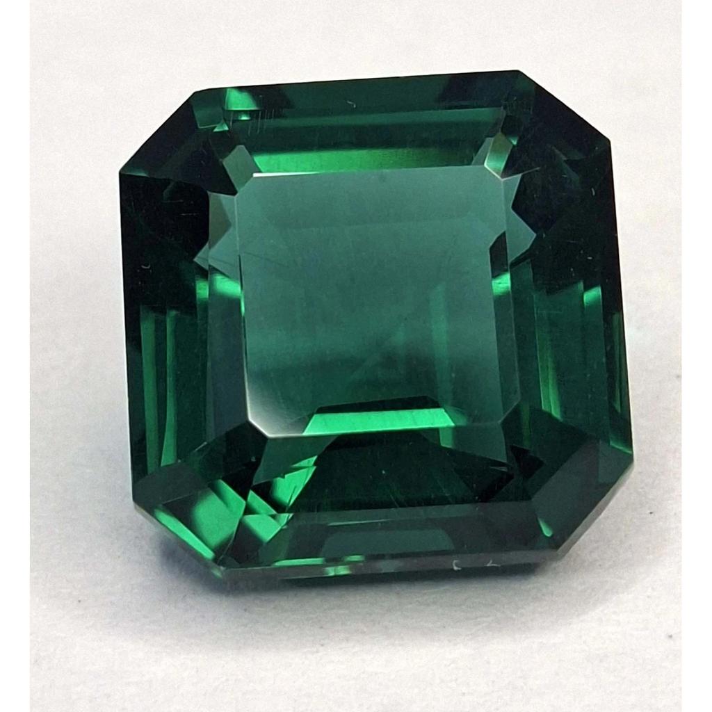 Asscher Cut Natural Green Tourmaline 13-15 Ct Stunning Certified Loose Gemstone