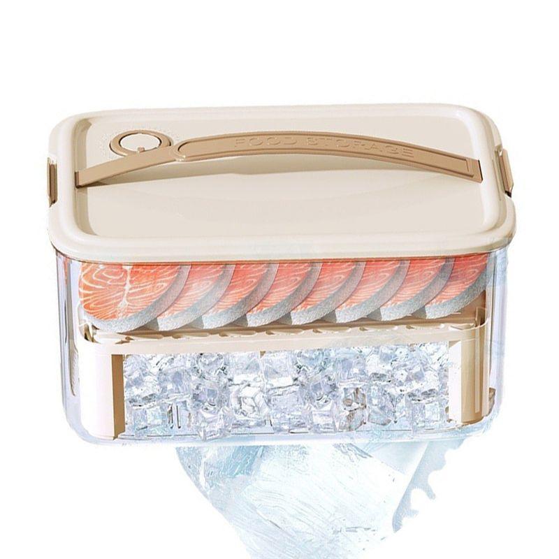 

AEE2-Camping Food Storage Box - Sealed Fresh Keeping Container For Picnic, Travel & Outdoor Activities, Holds Fruits & Drinks