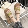 National Style Two-wearing Slippers Women's 2025 New Summer Thick-soled Non-slip Outer Wear Sandals Soft-soled with Skirts Roman Sandals