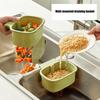 Adjustable Kitchen Sink Filter Basket With Durable Plastic Hooks For Efficient Food Scraps Catcher And Sponge Storage Organizer