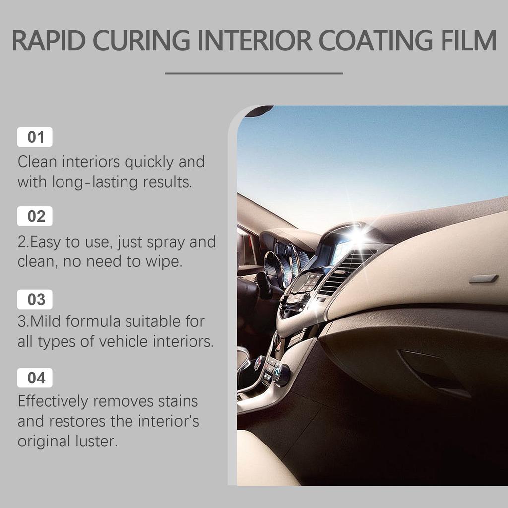 Homonth Car Interior Cleaner Car Interior Refinisher Cleaner 100ml Stain Remover Leather Conditioner Interior Cleaner Protectant