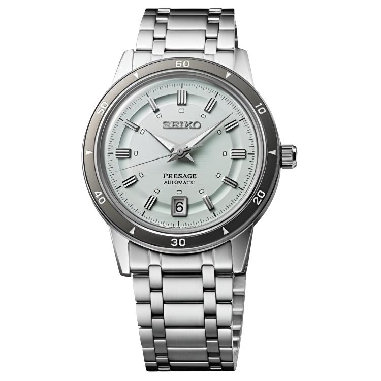 SEIKO Presage 50m Water Resistant Automatic Mechanical Movement Stainless Steel Strap Watch 39.5mm SRPL71J1 Green Dial
