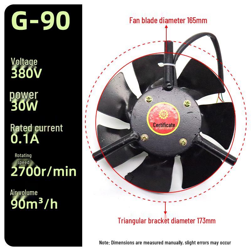 Three-Phase Asynchronous Motor Axial Flow Cooling Fan with Variable Frequency Speed Regulation